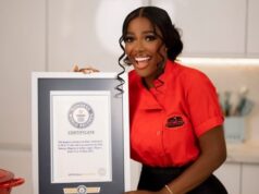 Hilda Baci displays Guinness World Records cooking record certification