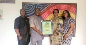 NATOP formally presents FTAN BoT Chairman, Alabi with award