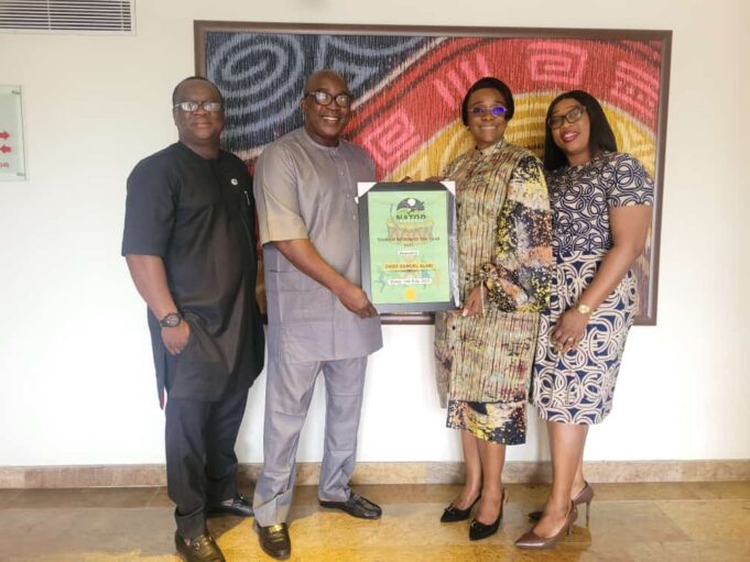 NATOP formally presents FTAN BoT Chairman, Alabi with award
