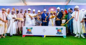 Gov. Sanwo-Olu performs groundbreaking of Lagos Film City in Epe