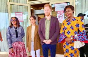 Tourism minister, Ade-John receives Gabon’s First Lady with Prince Harry, wife in Abuja
